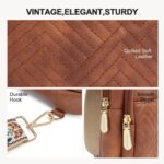 BOSTANTEN Sling Bag Quilted Crossbody Bags for Women Cross Body Purse Leather Fanny Pack with Adjustable Guitar Strap - Image 4