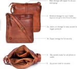 Leather Crossbody Bags for Women - Trendy Ladies Sling Handbags - Medium Size Cross body Purses for Women - Women's Handbags - Image 4