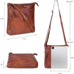 Leather Crossbody Bags for Women - Trendy Ladies Sling Handbags - Medium Size Cross body Purses for Women - Women's Handbags - Image 5