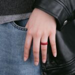 Egnaro Inner Arc Ergonomic Breathable Design, Silicone Rings for Women with half sizes, Women's Silicone Wedding Band，5.5mm Wide-2mm Thick - Image 4