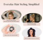 Kitsch Spiral Hair Ties and Ponytail Hair Coils 8-Pack, Brunette - Image 7