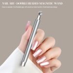 Kitten Eye Magnet for Nails - Kitten Eye Nail Craft Magnet with 2 Tips,Ergonomic Grip Multi-Functional Beauty Gadget for Fingernails Polish Women Adults Teens - Image 3