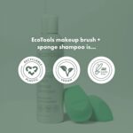 EcoTools Makeup Brush + Sponge Shampoo, Remove Makeup & Impurities From Tools, Sponges, & Puffs, Fragrance-Free Brush Cleanser, No Harsh Chemicals, Vegan, & Cruelty-Free, 8 fl. oz./236 ml. Bottle - Image 4