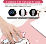 Pink Cat XXL Kawaii Gaming Mouse Pad Animal Theme 35x15.7x0.12 inch Women Large Mouse Pad for Desk with Personalized Design for Laptop, Computer PC - Image 3