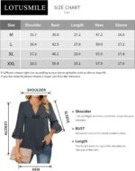 Lotusmile Womens Tops Dressy Casual 3/4 Tiered Bell Sleeve Blouses Double Layered Chiffon Work Tunic Shirts - Image 4