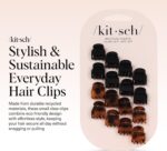 Kitsch Recycled Plastic Mini Hair Claw Clips for Women Girls, Hair Accessories for Women, Cute Hair Clips for Women, Kids Mini Clips for Hair, Little Hair Clips - 16pcs/Set - Image 8