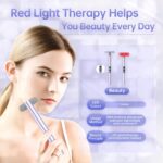 Light-Therapy-Wand, Red Light Therapy for Face and Neck Facial Wand 7 in 1 Led Beauty Wand Red & Blue Rejuvenation Face & Eye Massager Skincare Tool - Image 5