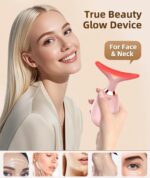 ELISHINE 7 Color Face and Neck Massager Light Therapy, Red Light Based Facial Massager for Skin Care, Firming, Smoothing (Rose Golden) - Image 5