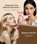 ELISHINE 7 Color Face and Neck Massager Light Therapy, Red Light Based Facial Massager for Skin Care, Firming, Smoothing (Rose Golden) - Image 7