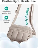 BAGSMART Cross Body Purse, Mini Crossbody Bags for Women Travel Purse, Puffy Shoulder Handbag Wallet with RFID Blocking Slots - Image 5