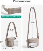 BAGSMART Cross Body Purse, Mini Crossbody Bags for Women Travel Purse, Puffy Shoulder Handbag Wallet with RFID Blocking Slots - Image 6