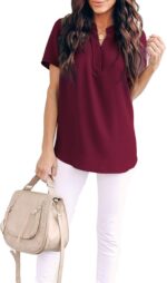 Allimy womens Allimy Womens Summer Dressy Blouses Tops Blouse (pack of 1) - Image 4