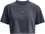 Under Armour Women's UA BRANDED LOGO CROP SS T-shirt - Image 3