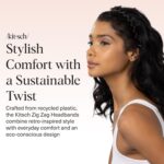 Kitsch Zig Zag Headband, Classic 90s Headbands for Men & Women, Hair Bands, Recycled Plastic Headbands for Women with Teeth, Wavy Headband, Lightweight & Durable - 2pc (Black & Tort) - Image 3