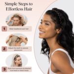 Kitsch Zig Zag Headband, Classic 90s Headbands for Men & Women, Hair Bands, Recycled Plastic Headbands for Women with Teeth, Wavy Headband, Lightweight & Durable - 2pc (Black & Tort) - Image 7