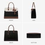 LOVEVOOK Laptop Tote Bag for Women,Leather Work Bag, Waterproof Business Teacher Bag,Large Computer Handbag Purse Briefcase,Office Gifts for Women - Image 9