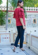 YASH GALLERY Women's Kantha Cotton Embroidered Regular Top - Image 5