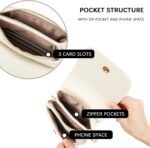 BOSTANTEN Crossbody Bag For Women Leather Small Crossbody Purse Cell Phone Wallet Purses Should Bag, B-01-pebble Beige-white, S, contemporary - Image 4