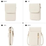 BOSTANTEN Crossbody Bag For Women Leather Small Crossbody Purse Cell Phone Wallet Purses Should Bag, B-01-pebble Beige-white, S, contemporary - Image 8