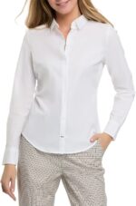 Women's Long Sleeve Blouses & Shirts Stretch Formal Button Down T Shirts Executive Office Business Casual Tops for Ladies - Image 4