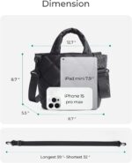 BAGSMART Crossbody Bags for Women, Small Crossbody Bag Cross Body Purse Mini Tote Travel Purse Shoulder Handbags Wallet - Image 4