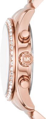 Michael Kors Women's Lexington Lux Quartz Watch, Rose Gold, One Size, MK7275 - Lexington Lux Chronograph Watch - Image 3