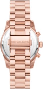 Michael Kors Women's Lexington Lux Quartz Watch, Rose Gold, One Size, MK7275 - Lexington Lux Chronograph Watch - Image 4