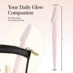 Kitsch Dermaplane Razor for Women Face – Face Razors for Women & Men, Eyebrow Trimmer & Face Shaver – Exfoliating Facial Razor & Skin Care Tool for Smoother Skin - Blush, 6 pcs - Image 6