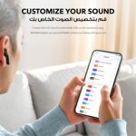 Soundcore K20i by Anker, Semi-in-Ear Earbuds, Bluetooth Wireless, 36H Playtime, Fast Charge, Clear Sound, Comfortable Fit, ENC 2-Mic Clear Calls, Custom EQ, IPX5, Bluetooth 5.3, App Control (Black) - Image 5