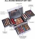 Unifull 132 Color All- In- One Makeup For Women Full Kit,Professional Kit,Makeup Gift Set Women,Girls&Teens,Include Eyeshadow/Lipstick/Concealer/Lip Gloss/Eyeliner/Mascara（006N2-Silver） - Image 3