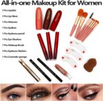 Unifull 132 Color All- In- One Makeup For Women Full Kit,Professional Kit,Makeup Gift Set Women,Girls&Teens,Include Eyeshadow/Lipstick/Concealer/Lip Gloss/Eyeliner/Mascara（006N2-Silver） - Image 4