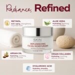 Retinol & Vitamin E Daily Face Moisturizer - Repairs & Moisturizes, Reduce Wrinkles & Smooths Skin, Anti-aging Day Cream - Cruelty Free Korean Skin Care - All Skin Types - 1.69 Fl. oz - Image 5