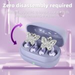 Clip On Earbuds Jewelry, Wireless Bluetooth Earring Clip-On Headphones, Comfortable Fit Ears Cuff Headphones for Women, Jewelry Earring Earbuds for Accessories - Image 4