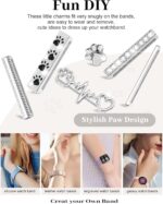 JR.DM Watch Band Charms with Decorative Bling Rings Loops, Compatible with Apple Watch 40mm 41mm 38mm 42mm 44mm 45mm Smart Watch Strap Accessories for iWatch Series 9 8 7 SE 6 5 4 3 2 1 (No Band) - Image 4