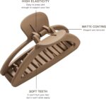 Sunolga 8PCS Hair Clips for Women, Flower Claw Clips for Thick Hair, Non-Slip Hair Accessories with Multi-Styles, Neutral Colors Hair Claw Clips and Variety Pack, Ideal for Girls - Image 5