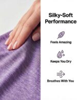 5-Pack Women's Short Sleeve V-Neck Activewear T-Shirt Dry-Fit Moisture Wicking Perfomance Yoga Top (Available in Plus Size) - Image 4