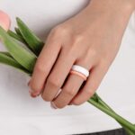 Egnaro Silicone Wedding Ring for Women,Thin and Stackble Braided Rubber Wedding Bands,No-Toxic,Skin Safe - Image 4