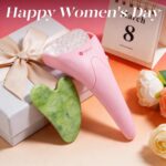 BAIMEI Ice Roller and Gua Sha Facial Tools, Ice Roller for face Reduces Puffiness Migraine Pain Relief-Pink - Image 3