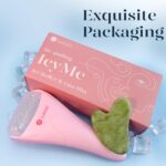 BAIMEI Ice Roller and Gua Sha Facial Tools, Ice Roller for face Reduces Puffiness Migraine Pain Relief-Pink - Image 4