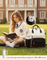 LOVEVOOK Laptop Backpack for Women, Work Business Backpacks Purse with USB Port, Large Capacity Nurse Bag College Bookbag for School, Waterproof Casual Daypack for Travel - Image 3