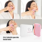 Aikertec Heat Electric Gua Sha Tool, 4-in-1 Multi-Function Anti-Aging Face Massager, Facial Contouring & Firming, Double Chin, Awakening Skin, Deep Treatment - Image 5