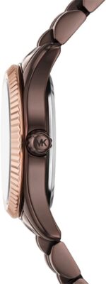 Michael Kors Lexington Watch for Women, 26mm Quartz Three Hand Movement with Stainless Steel Strap - Image 3