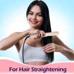 ANGENIL Pro Twist Flat Iron Hair Straightener, 2 in 1 Straightener and Curling Iron for Women, Round Pink Dual Voltage Hair Straightener with Silicone Heat Resistant Mat, 30s Fast Heating, LCD Display - Image 4