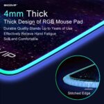 RGB Gaming Mouse Pad, 14 Modes Extended Large Table Desk Mat Led Mousepad for PC Computer MacBook Keyboard Mat Anti-Slip (Starry Sky 800x300mm)-9074 - Image 4