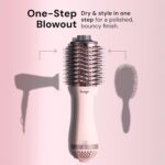L'ANGE HAIR Le Volume 2-in-1 Titanium Blow Dryer Brush | Hot Air Brush in One with Oval Barrel | Hair Styler for Smooth, Frizz-Free Results for All Hair Types (Blush - 75 mm) - Image 3