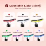 Facial Massager, 7 Colors Red Light Therapy for Face and Neck, Face Lift Device with 113°F Heating Vibration for Multi Skin Care - Image 3