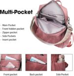 Backpack Purse for Women Leather Handbag Ladies Fashion Shoulder Bag Designer Convertible Travel Backpack - Image 7