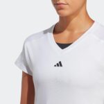 adidas Womens AEROREADY Train Essentials Minimal Branding V-Neck T-Shirt (pack of 1) - Image 3