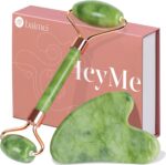BAIMEI Gua Sha And Jade Roller Tool, Face And Neck Massage Kits, Gua Sha Soothes, Calms And Relaxes Skin, Gifts For Valentine's Day - Image 2