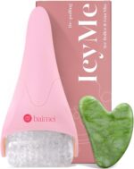 BAIMEI Ice Roller and Gua Sha Facial Tools, Ice Roller for face Reduces Puffiness Migraine Pain Relief-Pink - Image 2